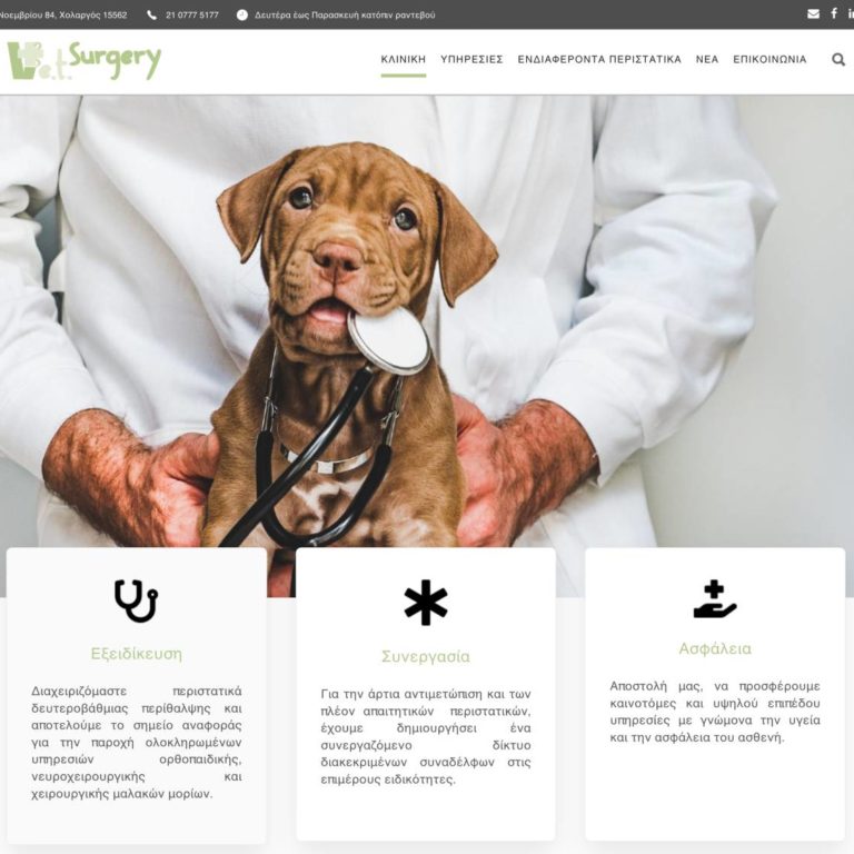 κτηνιατρική κλινική website vetsurgery κτηνιατρική κλινική website
