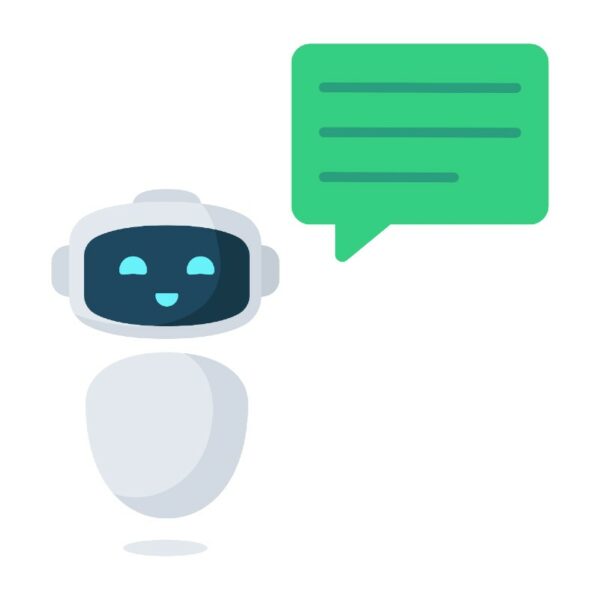 chatbot_post robot with AI answering text