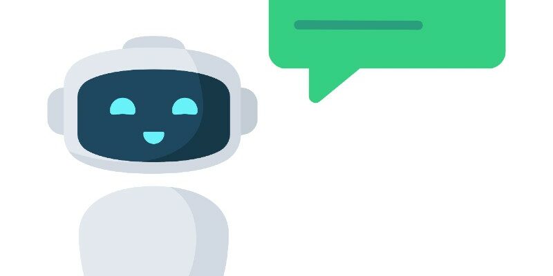 chatbot_post robot with AI answering text